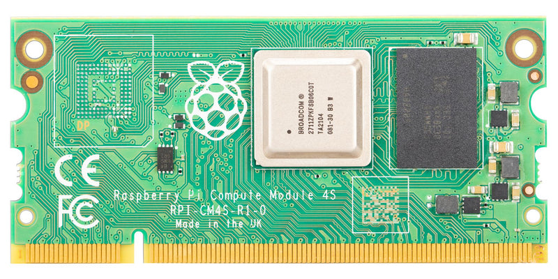 RASPBERRY-PI CM4S01000 SBC, RPI Compute Module 4S, Lite, BCM2711, ARM Cortex-A72, 1GB RAM, HDMI 2.0, USB 2.0
