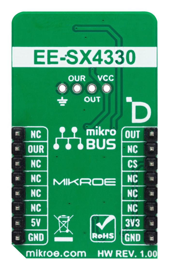 MIKROELEKTRONIKA MIKROE-5979 Add-On Board, Opto Encoder 4 Click, MikroE mikroBUS Compatible Development Boards