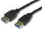 PRO SIGNAL CAC250045 USB 3.0 A Male to A Female Lead, 5m Black