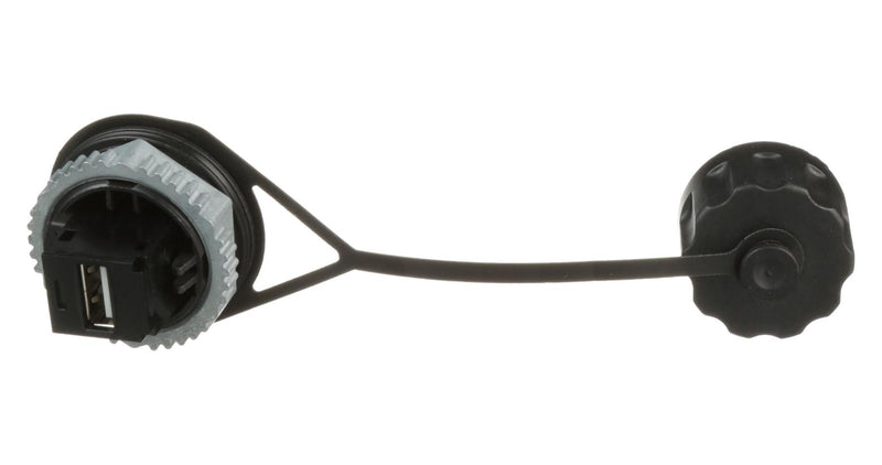 PANDUIT IAEBHUSBAA USB Adapter, USB Type A Receptacle, USB Type A Receptacle, USB 2.0, IP67, IndustrialNet