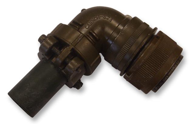 ITT CANNON MS3108R24-10SW Circular Connector, MIL-DTL-5015 Series, MS3108 Series, Right Angle Plug, 7 Contacts, Solder Socket