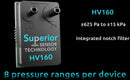 SUPERIOR SENSORS HV160 Pressure Sensor, Multi-range, 8 Pressure Ranges, 60 Inch-H2O, I2C Digital, SPI, Differential, 3.5 V HV160-SM02