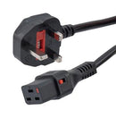 L-COM C19LBS-13-2M PWR CORD, IEC C19-UK BS 1363 PLUG, 6.6