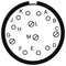 AMPHENOL LTD D38999/24WD97SB-LC Circular Connector, MIL-DTL-38999 Series III, DS38999/24 Series, Jam Nut Receptacle, 12 Contacts