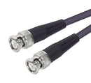 L-COM CC58C-100 RF / Coaxial Cable Assembly, BNC Plug to BNC Plug, RG58C/U, 50 ohm, 100 ft, 30.48 m, Black