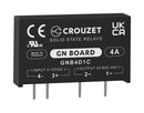 CROUZET GNB4D1C Solid State Relay, 4 A, 600 VAC, Through Hole, PC Pin, Zero Crossing