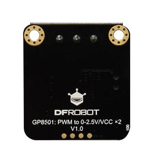 DFROBOT DFR1037 PWM to DAC Module, GP8501, 2CH, 0 to 2.5V/VCC, DFRduino UNO v3.0 Boards