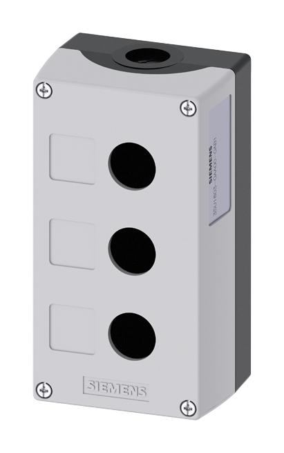 Siemens 3SU1803-0AA00-0AB1 3SU1803-0AA00-0AB1 Enclosure 3 Command Point Plastic GRY