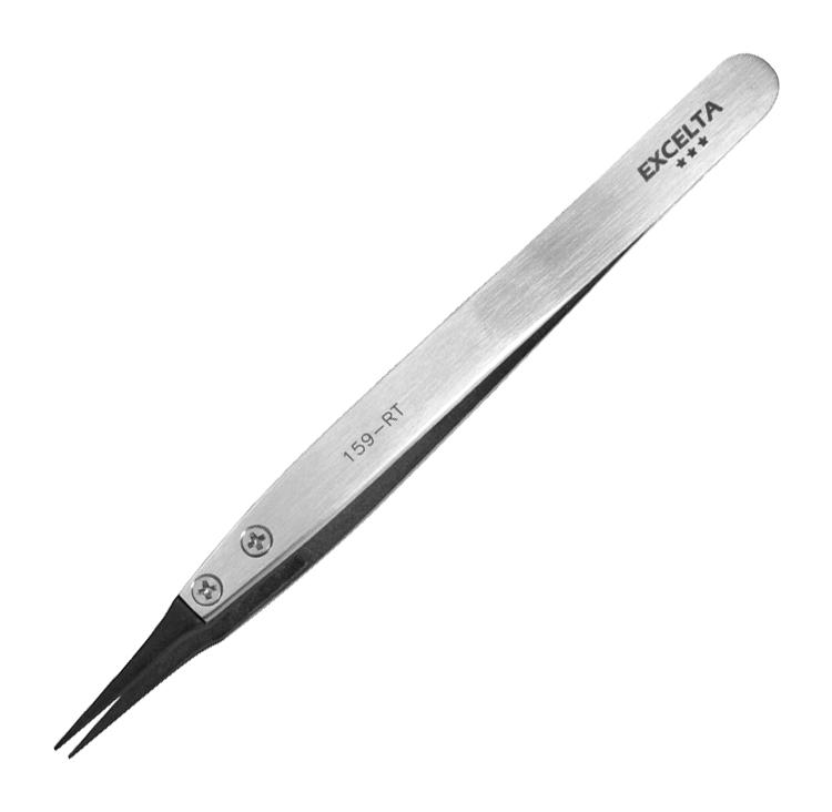 EXCELTA 159-RT THREE STAR CARBOFIB TWEEZER, 5 IN