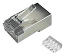 MH CONNECTORS MHRJC6AR211N Modular Connector, RJ45 Plug, 1 x 1 (Port), 8P8C, Cat6a, Cable Mount
