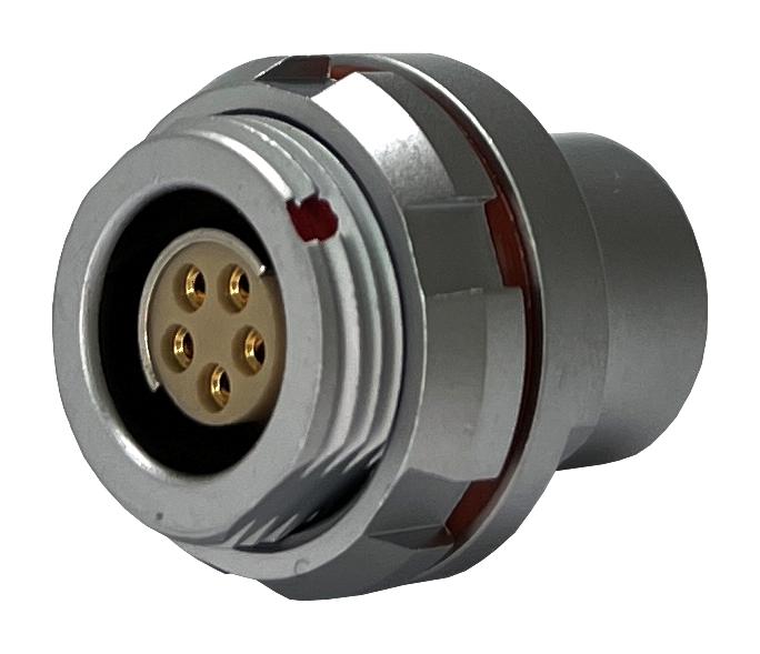 MULTICOMP PRO MCP-M1RS105P-IP68 Circular Connector, MP IP68 Metal Push Pull Series, Panel Mount Receptacle, 5 Contacts