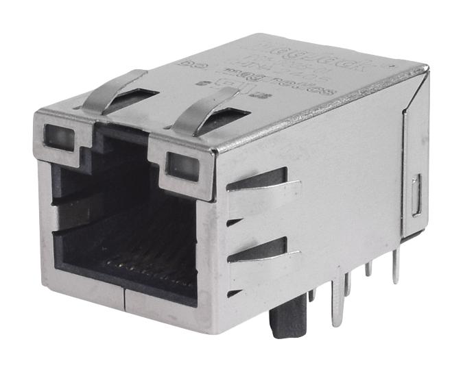 BEL P01-0005-02 Modular Connector, Y/GY LED, RJ45 Jack, 1 x 1 (Port), 8P8C, Through Hole Mount