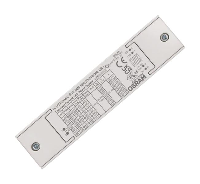 OSRAM IT-DIM-12/220-240/300-CS-I LED Driver, LED Lighting, 12.6 W, 42 V, 300 mA, Constant Current, 198 V