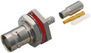 Amphenol RF 112604 112604 RF/COAXIAL BNC Bulkhead Jack STR 50 OHM Crimp