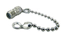 FAIRVIEW MICROWAVE ST1824F SMA FEMALE JACK TERMINATION LOAD 1 WATTS TO 18 GHZ WITH CHAIN, PASSIVATED STAINLESS STEEL, 1.3 VSWR, 500 WATTS PEAK POWER 98AK48