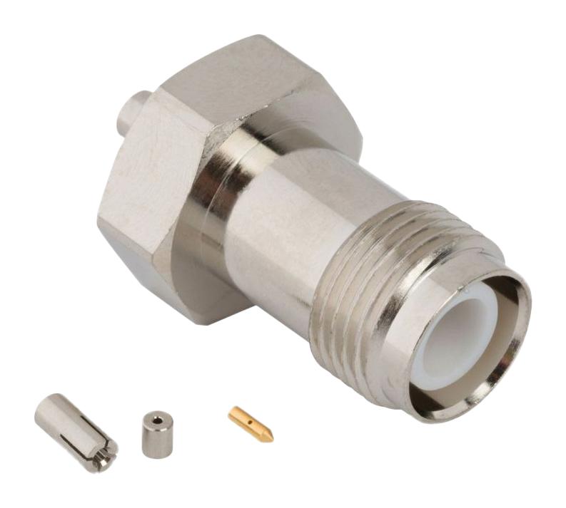 AMPHENOL RF 031-6986 RF / Coaxial Connector, TNC RP Coaxial, Straight Jack, Crimp, 50 ohm, 0.81mm Micro