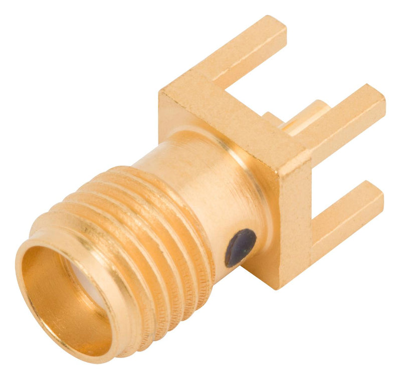AMPHENOL SV MICROWAVE 2985-6004 RF / Coaxial Connector, SMA Coaxial, Straight Jack, Through Hole Vertical, 50 ohm