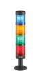 MULTICOMP PRO MP-50LR2U Tower Light LED Unit, Blinking, Red, 24 V, IP65, NEMA 1/2/3/3R/4/4X/12/13, 68mm H, 50mm Lens