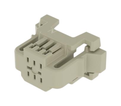 SAMTEC ISD1-03 Connector Housing, White Nylon, 2Row, MicroMate ISD1 Series, Receptacle, 6 Ways, 2.54 mm