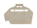 WEIDMULLER 1610840000 END PLATE, PLASTIC, TERMINAL BLOCK