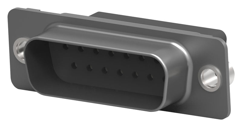 TE CONNECTIVITY 5745908-2 D Sub Connector Housing, 15 Ways, D Sub, DA, AMPLIMITE HDP-20 Series, Plug, Steel Body