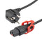 L-COM C13LPSCHRA-10-3M PWR CORD, R/A CEE 7/7 PLUG-IEC C13, 9.8