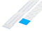GCT (GLOBAL CONNECTOR TECHNOLOGY) 05-16-A-0050-A-4-06-4-T FFC / FPC Cable, 16 Core, 0.5 mm, Same Sided Contacts, 1.97 ", 50 mm, White