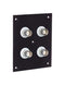L-COM USP4BDB USP SUB PANEL, 4X BNC FEED THRU, 4PORT