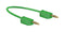 STAUBLI 28.0039-050-25 Banana Test Lead, PVC, 2mm Stackable Banana Plug, 2mm Stackable Banana Plug, 19.6 ", 500 mm, Green