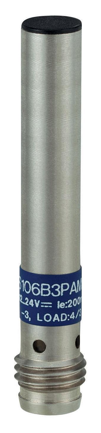 TELEMECANIQUE SENSORS XS506B1PAM8 Inductive Proximity Sensor, Cylindrical, OsiSense XS, No Thread, 2.5 mm, PNP, 12-24V, Connector