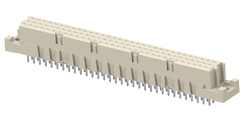 ERNI - TE CONNECTIVITY 284308-E DIN 41612 Connector, 96 Contacts, Receptacle, 2.54 mm, 3 Row, a + b + c