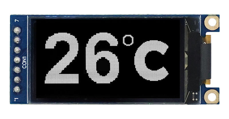MIDAS DISPLAYS MDOB160080AV-WS Graphic OLED, 160 x 80 Pixels, White, 3V, SPI, 43.5mm x 22.5mm, -40 &deg;C