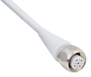 SICK DOL-1204-G10MRN Sensor Cable, Grey, M12 Receptacle, Free End, 4 Positions, 10 m, 32.8 ft