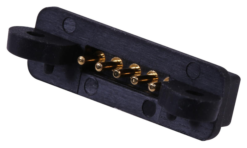 EDAC 686J0521250124E Magnetic Connector, 5 Contacts, Receptacle, Right Angle, 2 mm, 2 A, Black