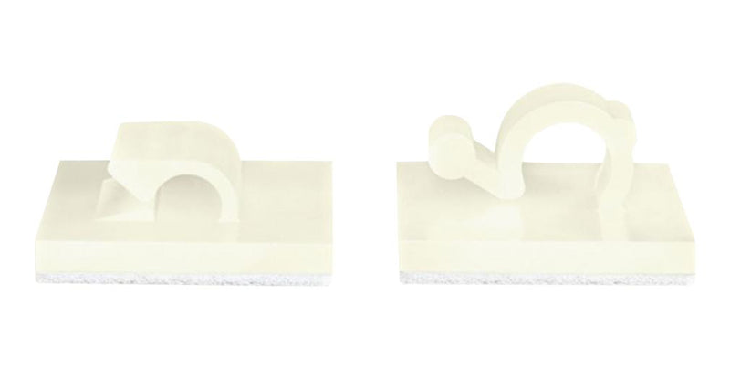 HELLERMANNTYTON RA18.NN3P Fastener, Self Adhesive, 18 mm, Nylon 6.6 (Polyamide 6.6), Natural, 28.5 mm, 28.5 mm
