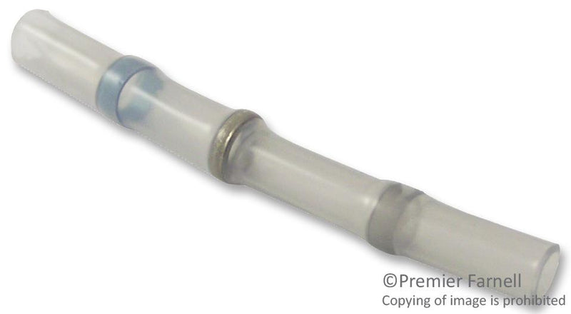 RAYCHEM - TE CONNECTIVITY 750648-000 Solder Sleeve, Wire Splice, 4.6 mm, Blue (Transparent), PVDF (Polyvinylidene Fluoride), 29.6 mm D-1744-03