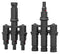HELLERMANNTYTON 147-50005 Photovoltaic / Solar Connector, 1 Pair, Female and Male Coupler, Panel Mount, IP68