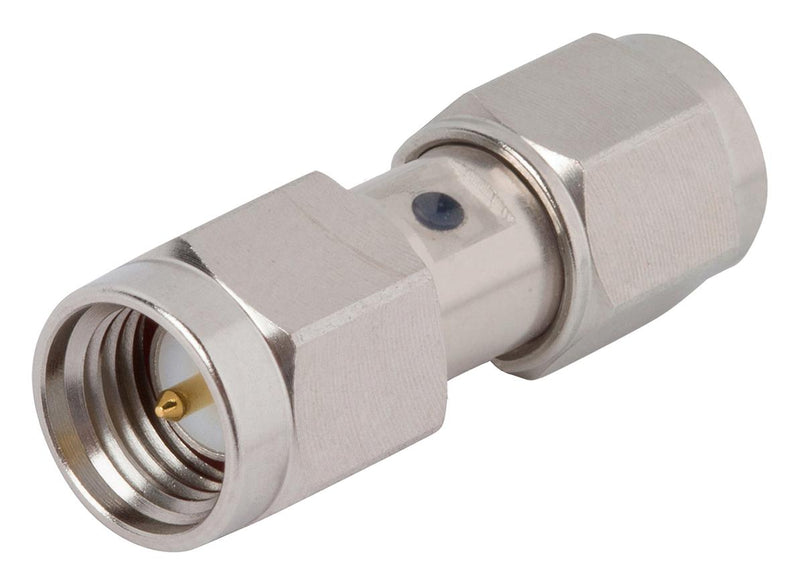 AMPHENOL SV MICROWAVE 1129-6299 RF ADAPTOR, SMA RP PLUG-2.4MM PLUG/18GHZ