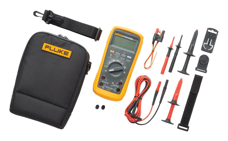 FLUKE FLUKE-87V-MAX/E2 KIT Industrial Digital Multimeter Kit, True RMS, 1kV AC/DC, IP67