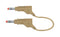 Staubli 66.9407-100-27 66.9407-100-27 Banana Test Lead 4mm Stackable Plug 3.3 ft 1 m Brown 32 A