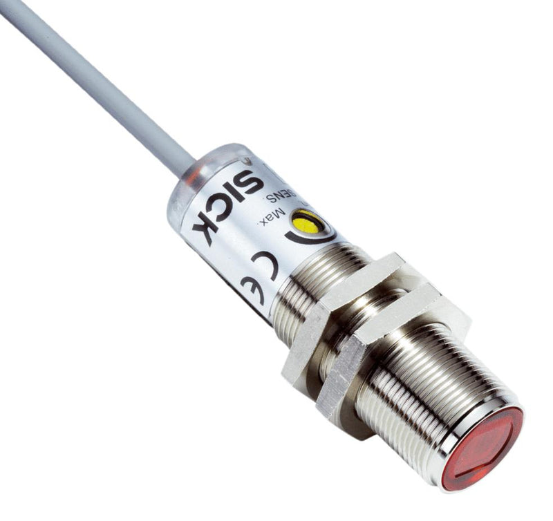 SICK VTE180-2N41182 Photo Sensor, 1.1 m, NPN, Energetic, Proximity, 10 to 30 VDC, Cable, V180-2 Series