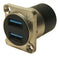 MULTICOMP PRO MP-CP30087 USB Adapter, Metal, USB Type A Receptacle, USB Type A Receptacle, USB 3.0, MCP Dual USB Feedthrough