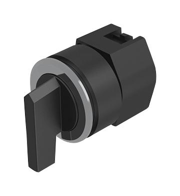 EAO 704.101.018 Switch Actuator, Long Black Lever, EAO 04 Series Selector Switches, IP65, 04 Series