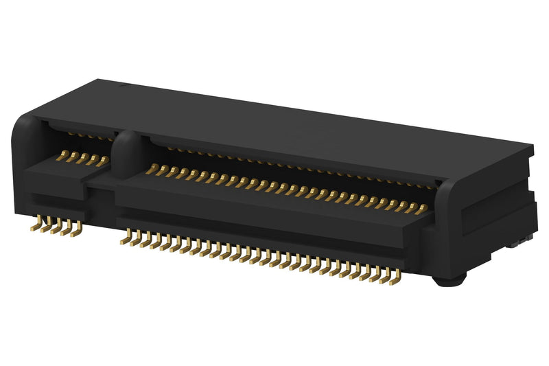 TE CONNECTIVITY 2199230-5 Card Edge Connector, Dual Side, 67 Contacts, Surface Mount, Right Angle