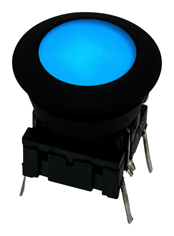 MEC 5GTH93502+10AQS16+AQW0916 Tactile Switch, Blue LED, Multimec 5G Series, Top Actuated, Through Hole, Round Button, 3.5 N