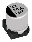 PANASONIC EEE1AA221P SMD Aluminium Electrolytic Capacitor, Radial Can - SMD, 220 &micro;F, 10 V, 2000 hours @ 85&deg;C, Polar