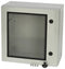 FIBOX ARCA 303021W NO MP Plastic Enclosure, 2-Point Lock, Cover w/Window, Multipurpose, Polycarbonate, 300 mm, 300 mm
