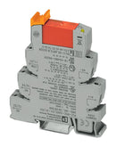 PHOENIX CONTACT 2909509 Power Relay, DPDT, 24 VDC, 6 A, PLC-RSC, DIN Rail