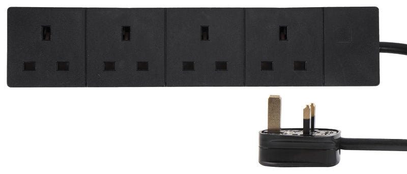 PRO ELEC PELB1999 Extension Lead, 4 Outlets, UK, 13 A, 240 V, UK Type G, 7.5 m