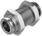 FESTO 8085733 Push-In Connector, 16 bar, 12 mm Outer Dia Tube, Stainless Steel NPQR-H-Q12-E push-in bulkhead connector
